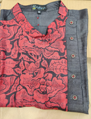 Black and red panjabi