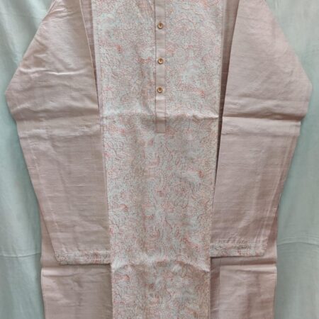 Peach Raw Silk panjabi