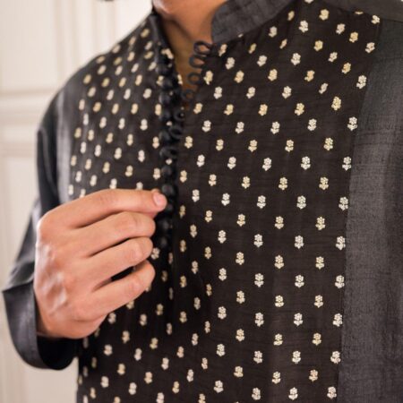 Black short kurta