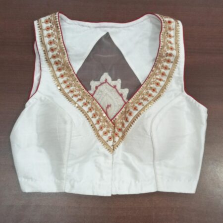 summer silk blouse